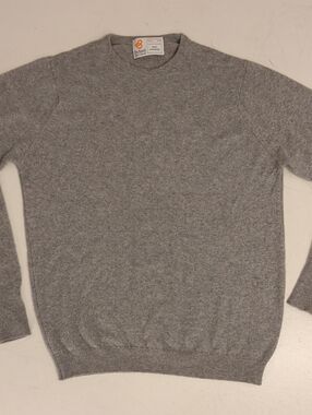 English Cashmere Byford Men's Heather Gray Crewneck Sweater sz 44